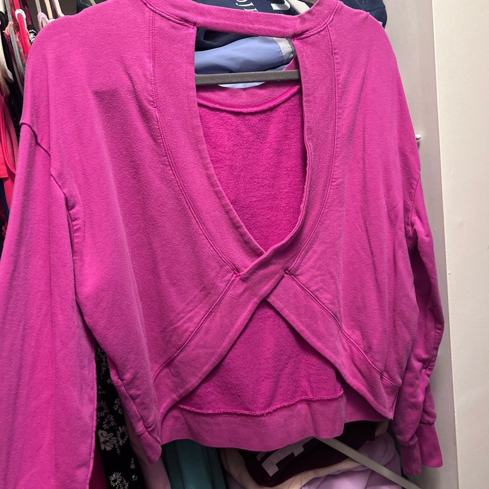 Athleta Fuchsia Sweatshirt